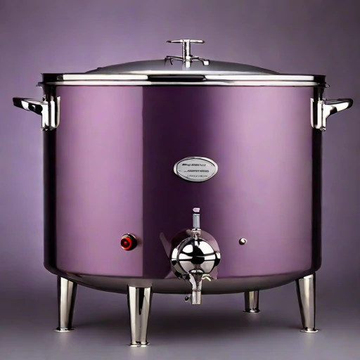 An aragonite-seeded pickling vat, photographed against a plain background