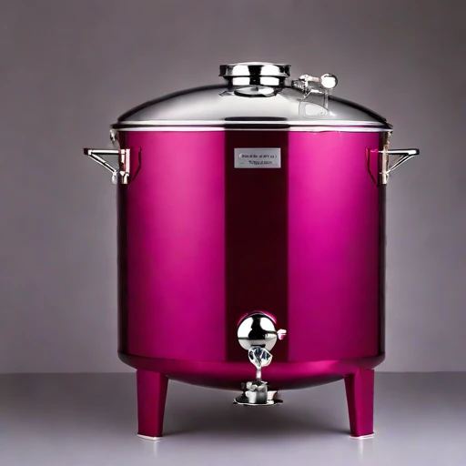 An aragonite-seeded pickling vat, photographed against a plain background