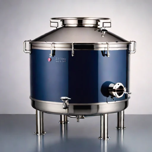 An aragonite-seeded pickling vat, photographed against a plain background