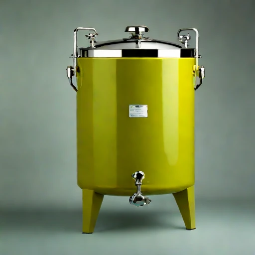 An aragonite-seeded pickling vat, photographed against a plain background