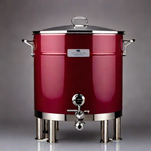 An aragonite-seeded pickling vat, photographed against a plain background