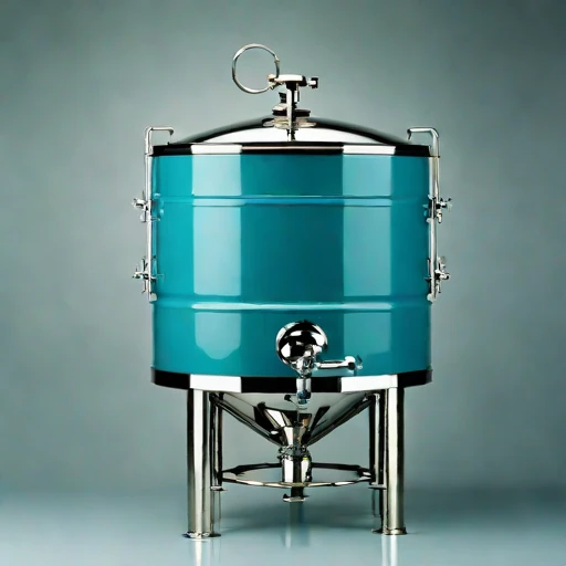 An aragonite-seeded pickling vat, photographed against a plain background