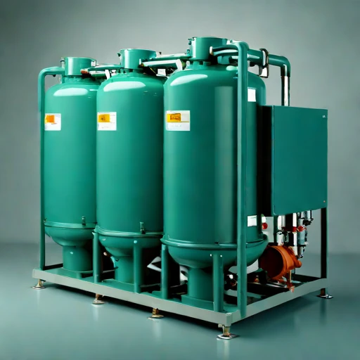An anoxic sulphide scrubber, photographed against a plain background