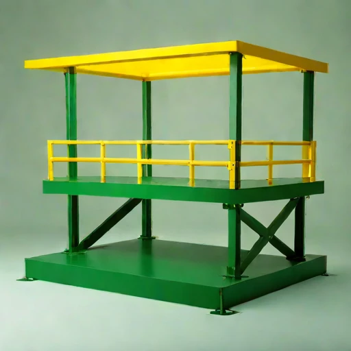 An ashfall-shielded viewing deck, photographed against a plain background