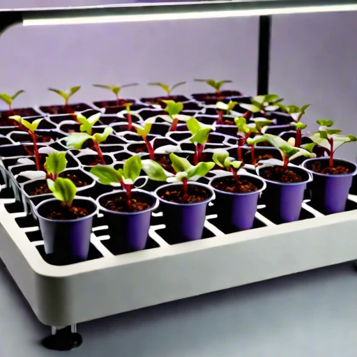 An amended-tephra nursery bed, photographed against a plain background