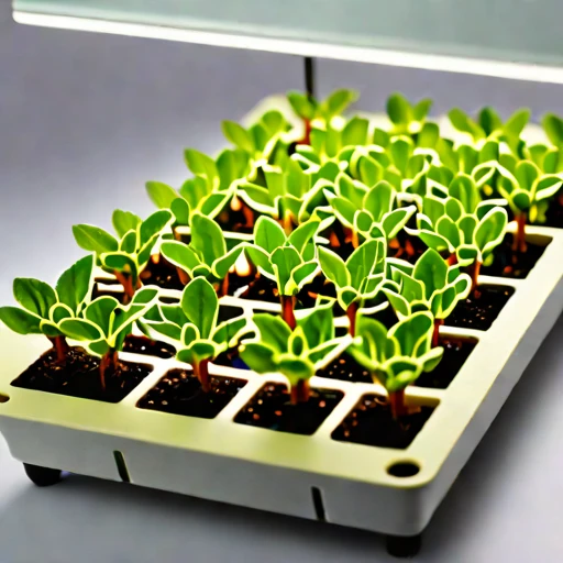 An amended-tephra nursery bed, photographed against a plain background