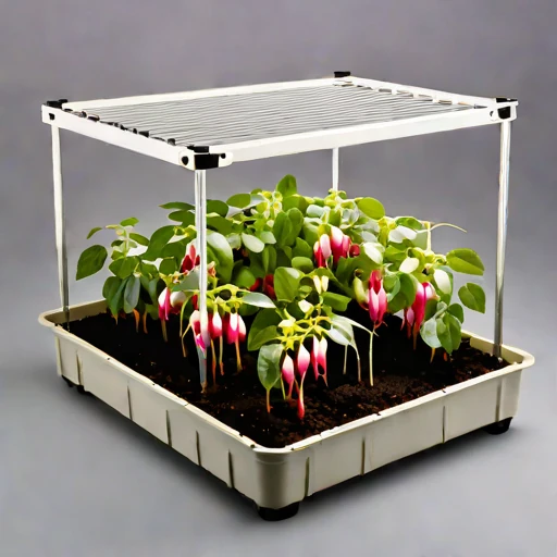 An amended-tephra nursery bed, photographed against a plain background