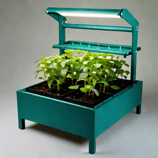 An amended-tephra nursery bed, photographed against a plain background