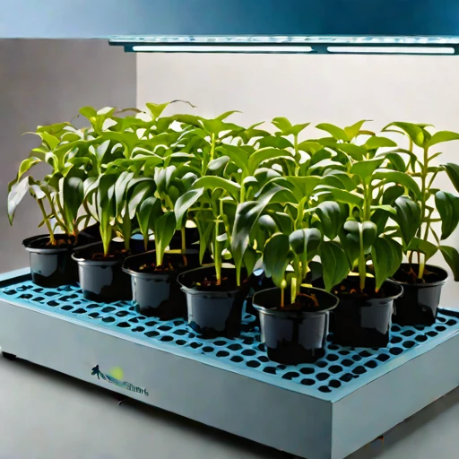 An amended-tephra nursery bed, photographed against a plain background