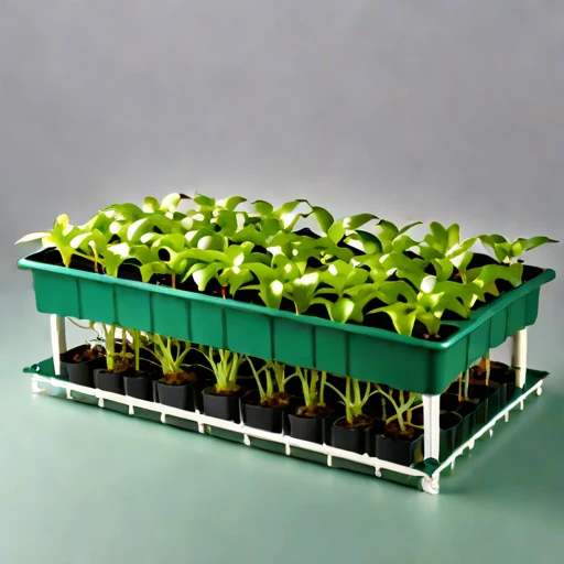 An amended-tephra nursery bed, photographed against a plain background