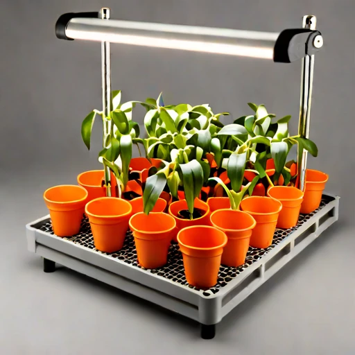An amended-tephra nursery bed, photographed against a plain background