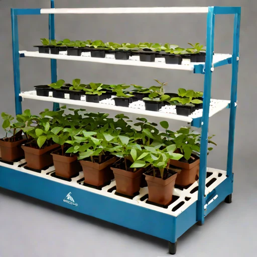 An amended-tephra nursery bed, photographed against a plain background