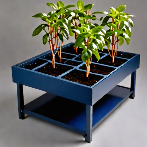 An amended-tephra nursery bed, photographed against a plain background