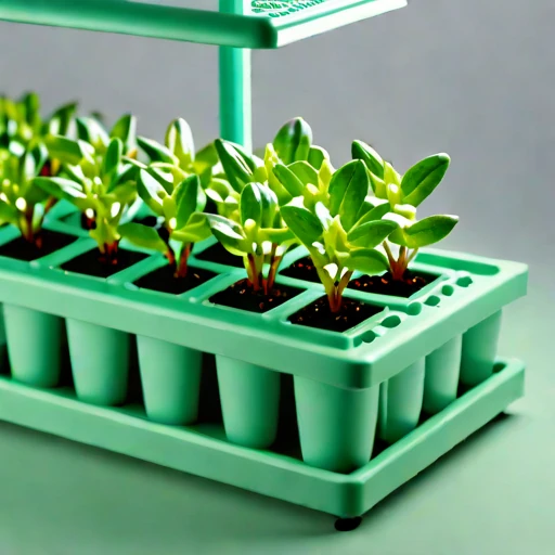 An amended-tephra nursery bed, photographed against a plain background