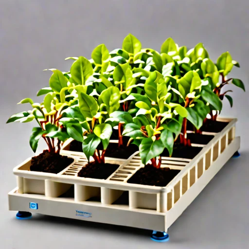An amended-tephra nursery bed, photographed against a plain background