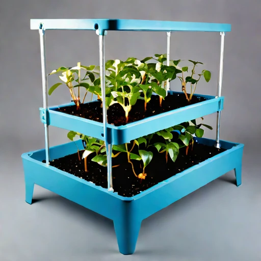 An amended-tephra nursery bed, photographed against a plain background