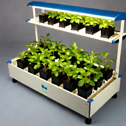 An amended-tephra nursery bed, photographed against a plain background
