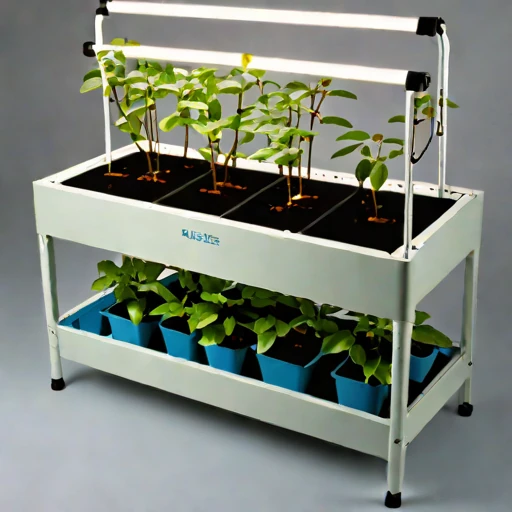 An amended-tephra nursery bed, photographed against a plain background