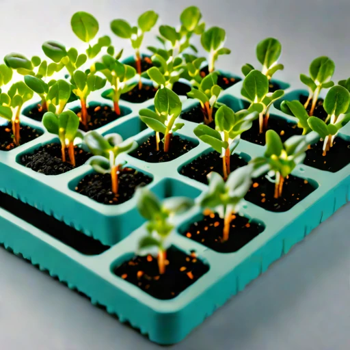 An amended-tephra nursery bed, photographed against a plain background