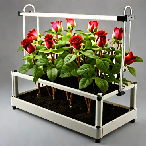 An amended-tephra nursery bed, photographed against a plain background
