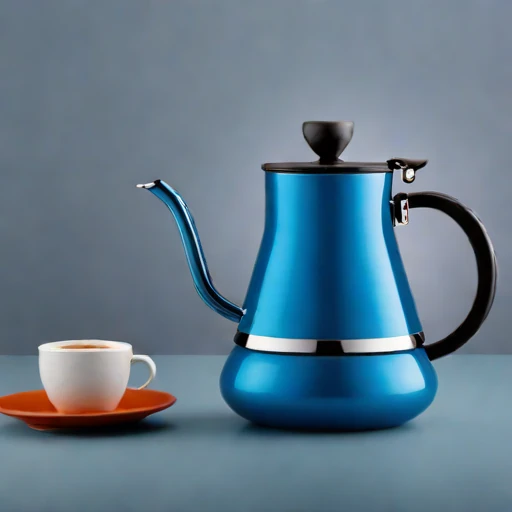 A basalt-bed kettle, photographed against a plain background