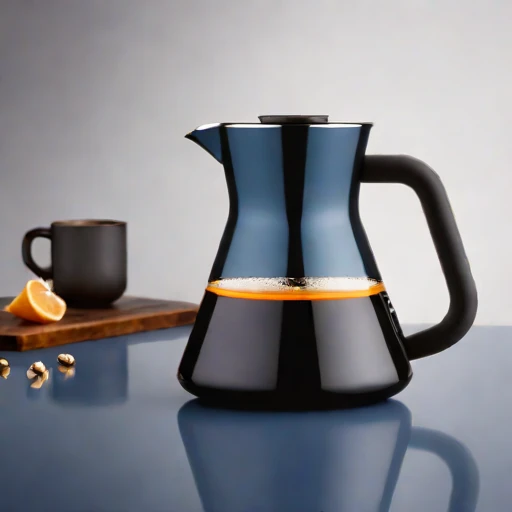 A basalt-bed kettle, photographed against a plain background