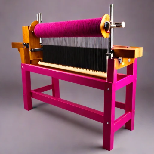 A basalt-fibre carding bench, photographed against a plain background