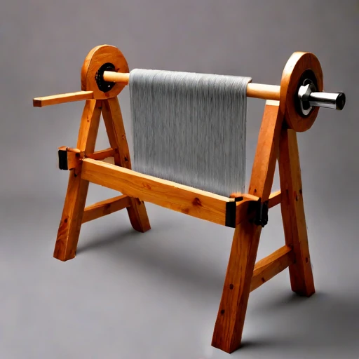 A basalt-fibre carding bench, photographed against a plain background