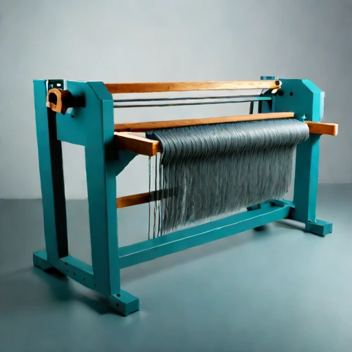 A basalt-fibre carding bench, photographed against a plain background