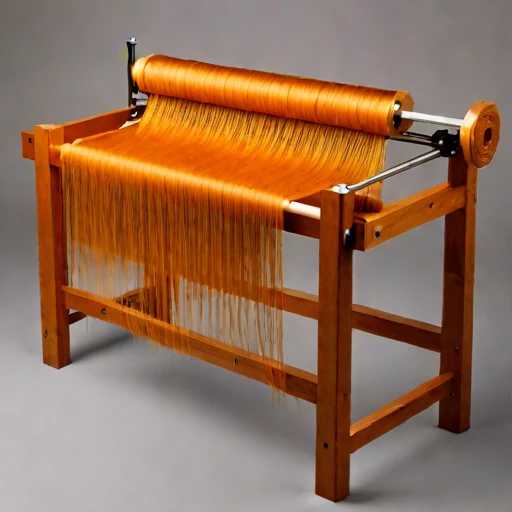 A basalt-fibre carding bench, photographed against a plain background