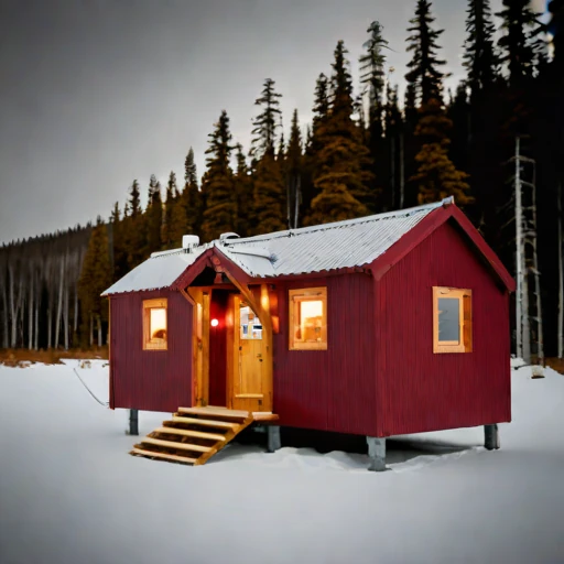 A brine-flat field retreat, photographed against a plain background