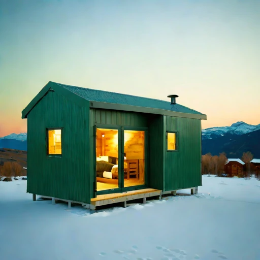 A brine-flat field retreat, photographed against a plain background