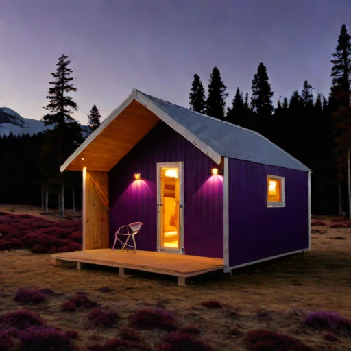 A brine-flat field retreat, photographed against a plain background