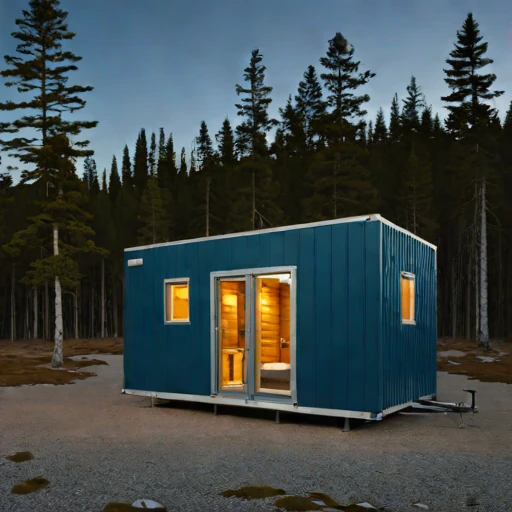 A brine-flat field retreat, photographed against a plain background