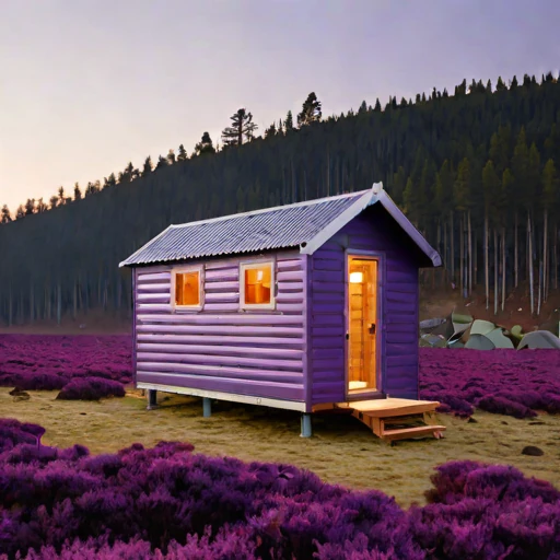 A brine-flat field retreat, photographed against a plain background