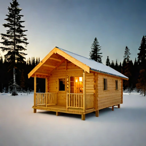 A blockfield guest lodge, photographed against a plain background
