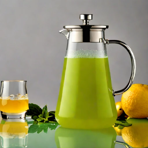 A brine-ice julep chiller, photographed against a plain background