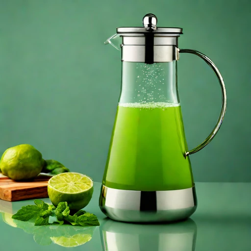 A brine-ice julep chiller, photographed against a plain background