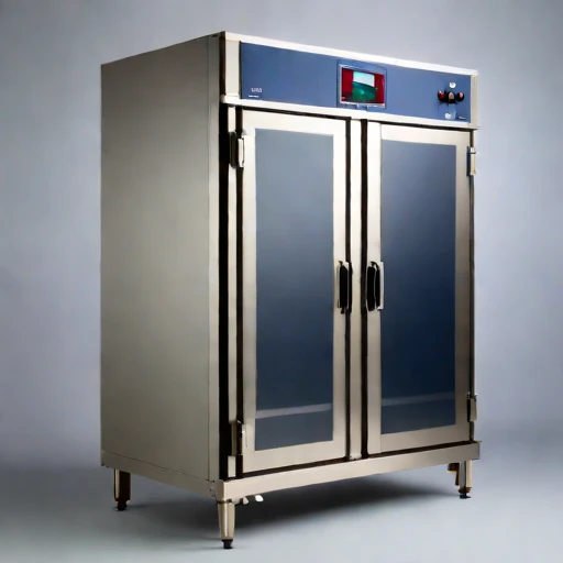 A bound-moisture veneer dryer, photographed against a plain background