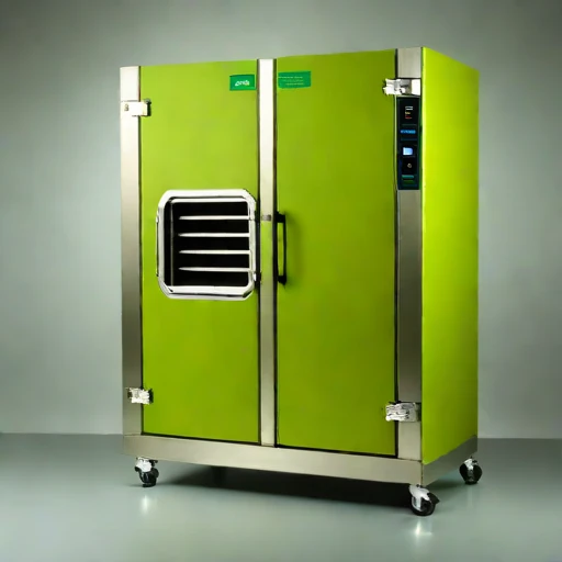 A bound-moisture veneer dryer, photographed against a plain background