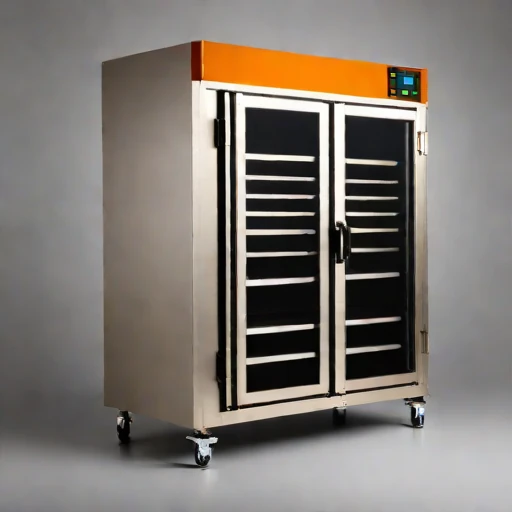 A bound-moisture veneer dryer, photographed against a plain background
