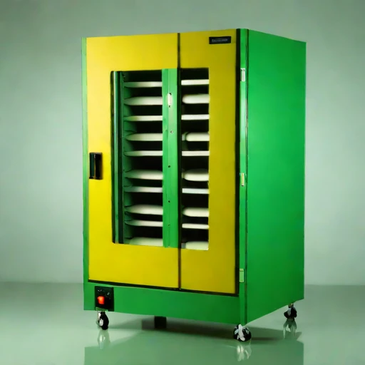 A bound-moisture veneer dryer, photographed against a plain background