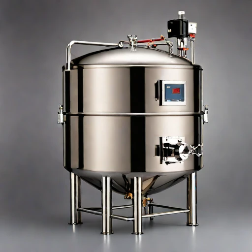 A barophilic pressure vat, photographed against a plain background