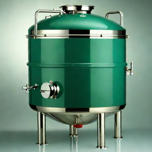 A barophilic pressure vat, photographed against a plain background