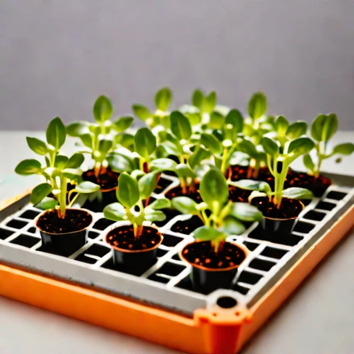 A biocrust-seeded restoration tray, photographed against a plain background