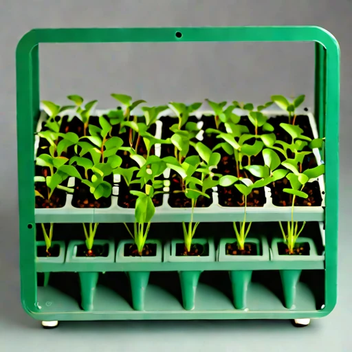 A biocrust-seeded restoration tray, photographed against a plain background