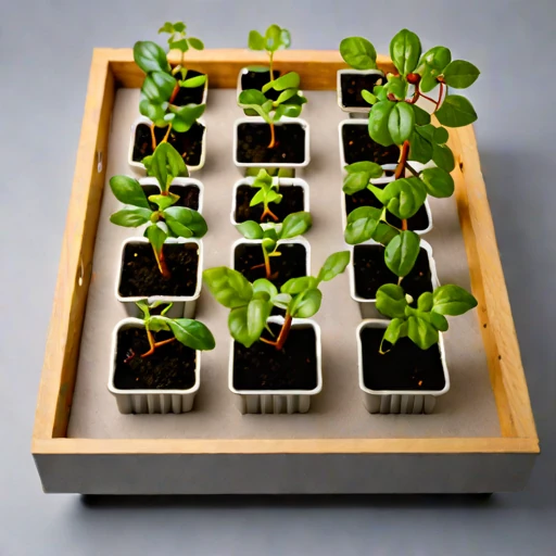 A biocrust-seeded restoration tray, photographed against a plain background