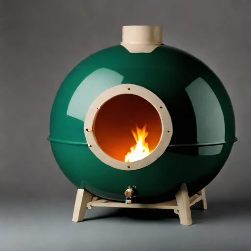 A coccolith-ash porcelain kiln, photographed against a plain background