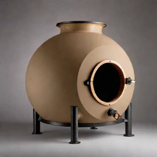 A coccolith-ash porcelain kiln, photographed against a plain background