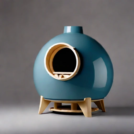 A coccolith-ash porcelain kiln, photographed against a plain background